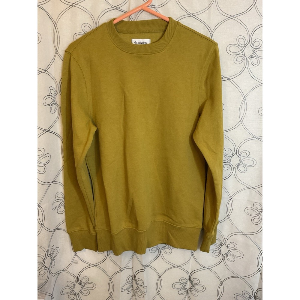 Mens Regular Crewneck Pullover Sweatshirt Goodfellow & Co Olive Size XXLarge